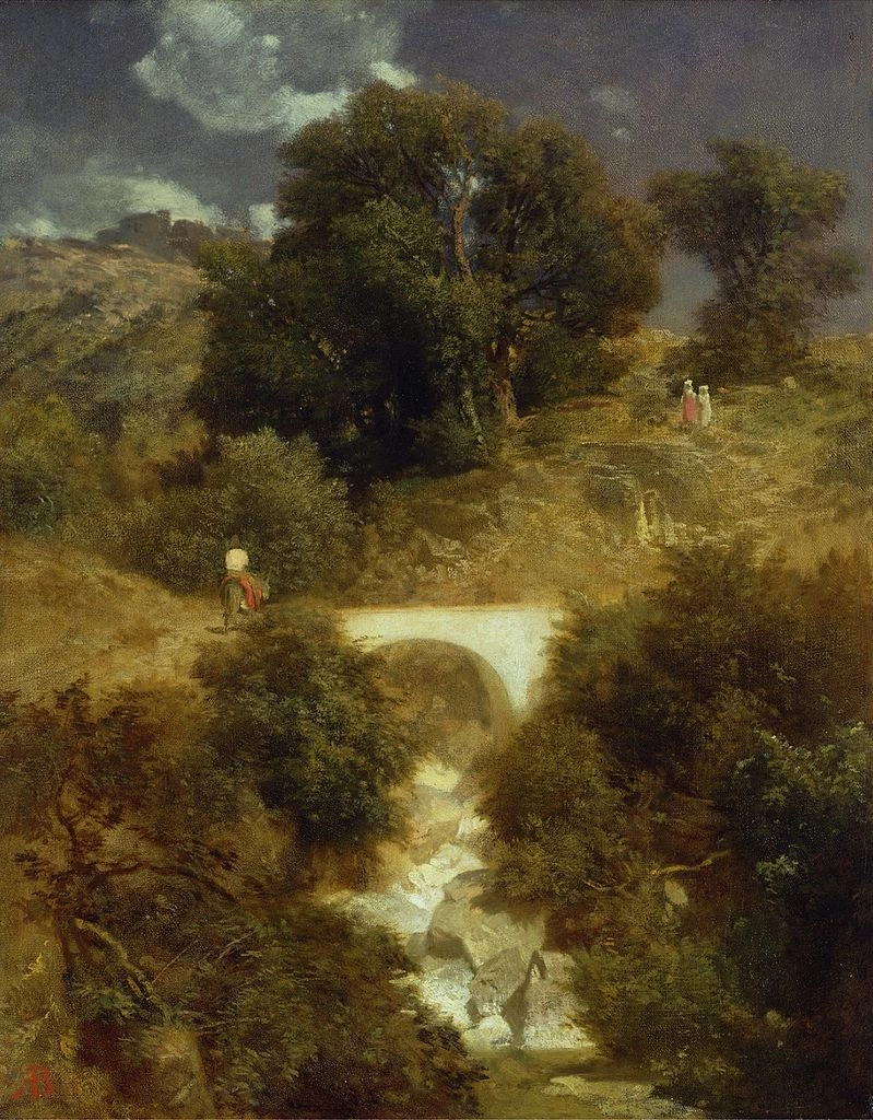 Paesaggio romano con ponte - Hamburger Kunsthalle, Amburgo